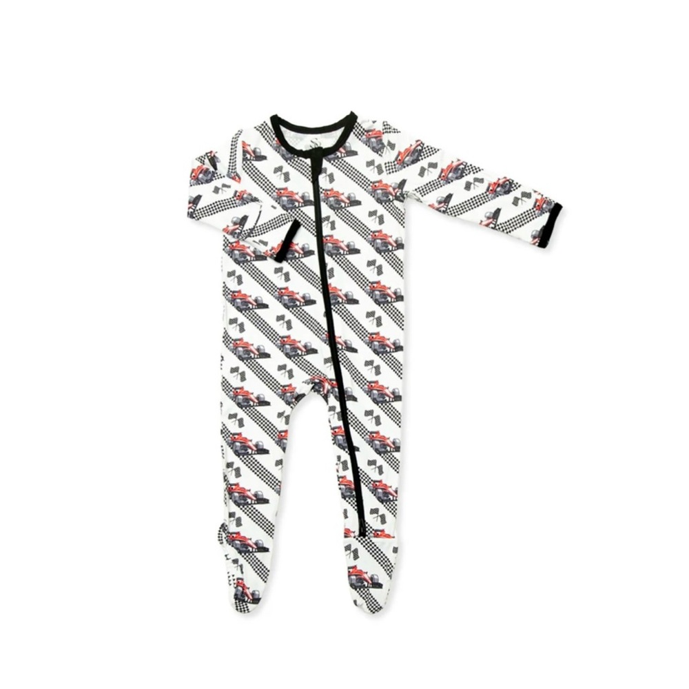 Bamboo zipper footie